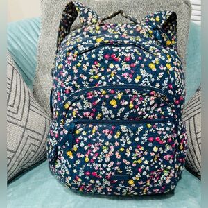 Vera Bradley Floral Backpack - Blue and Multicolor